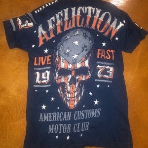 Affliction mens large shirt american customs